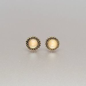 Light Amber Small Stud Earrings